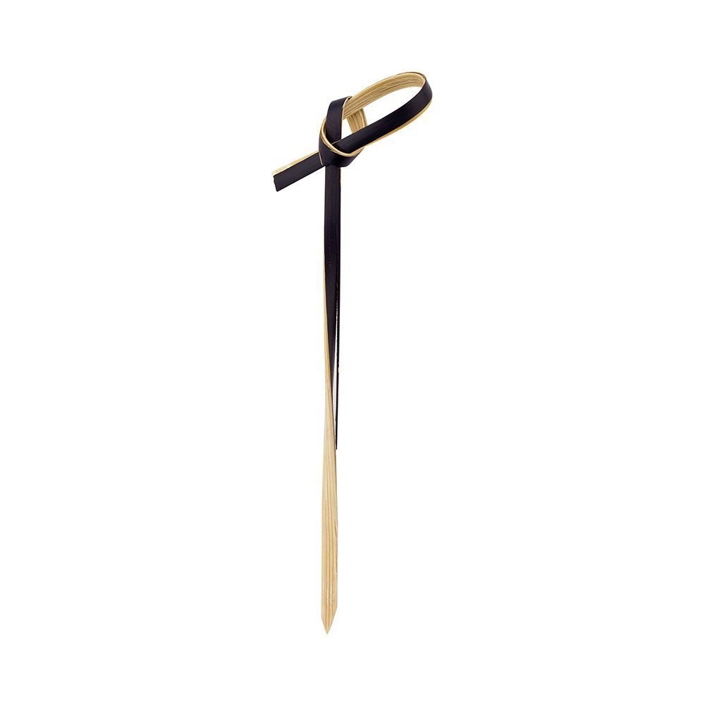 Picture of 3.5" Bamboo Knot Picks - 90mm - Black (100/Pack) Picture of 3.5" Bamboo Knot Picks - 90mm - Black (100/Pack)