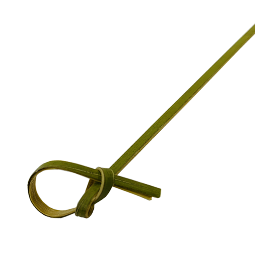 Picture of 6" Bamboo Knot Picks - 150mm - Green (100/Pack)