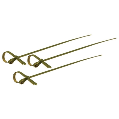 Picture of 6" Bamboo Knot Picks - 150mm - Green (100/Pack)