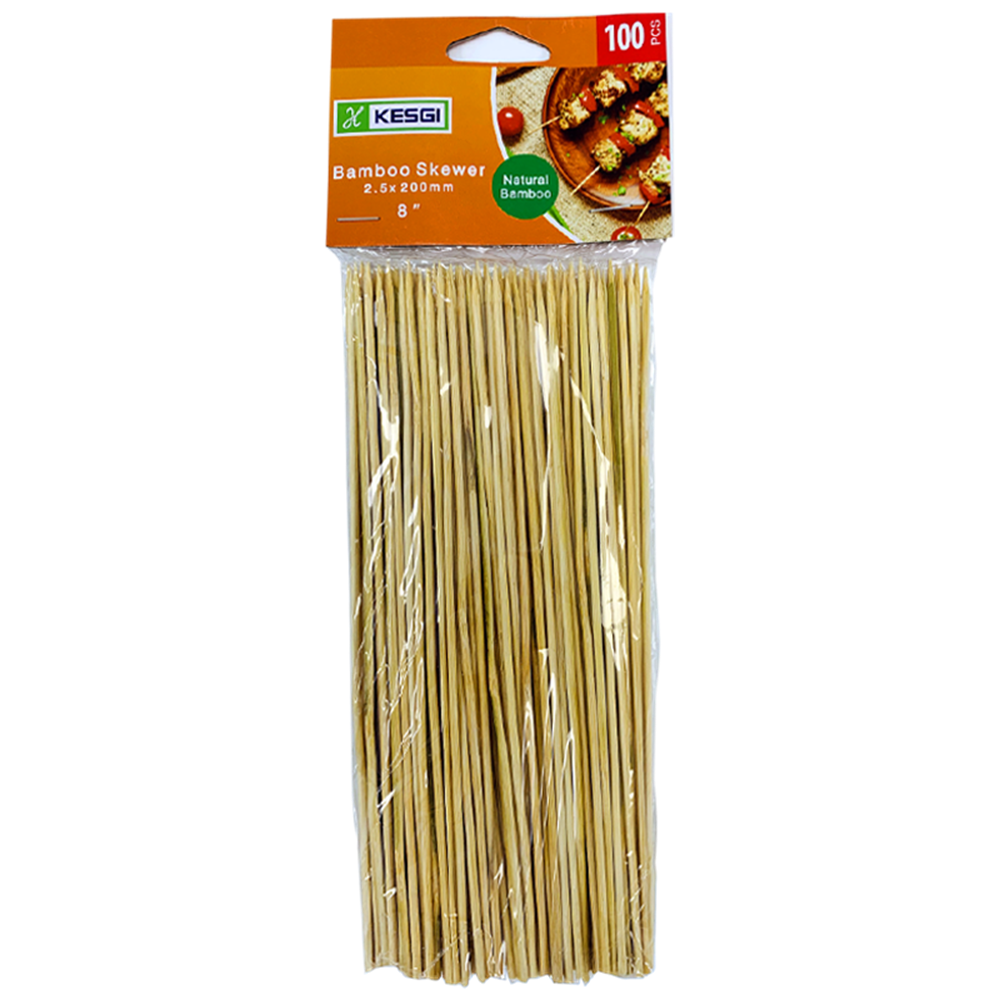 Picture of Bamboo Skewer - 4*300 mm (12") 100/PK Picture of Bamboo Skewer - 4*300 mm (12") 100/PK
