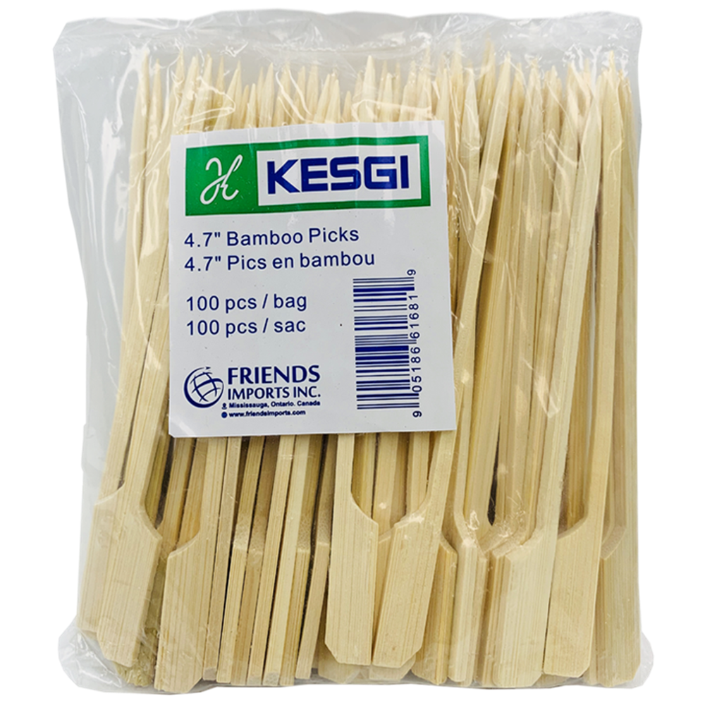 Picture of 4.7" Bamboo Picks - 120 mm - Natural (100/PK) Picture of 4.7" Bamboo Picks - 120 mm - Natural (100/PK)
