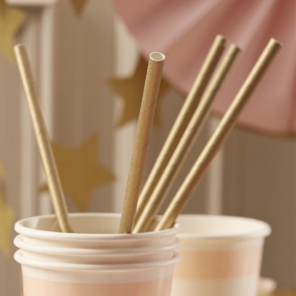 Picture of Paper Straw - Brown - 6 x 150mm (6") 200/Box