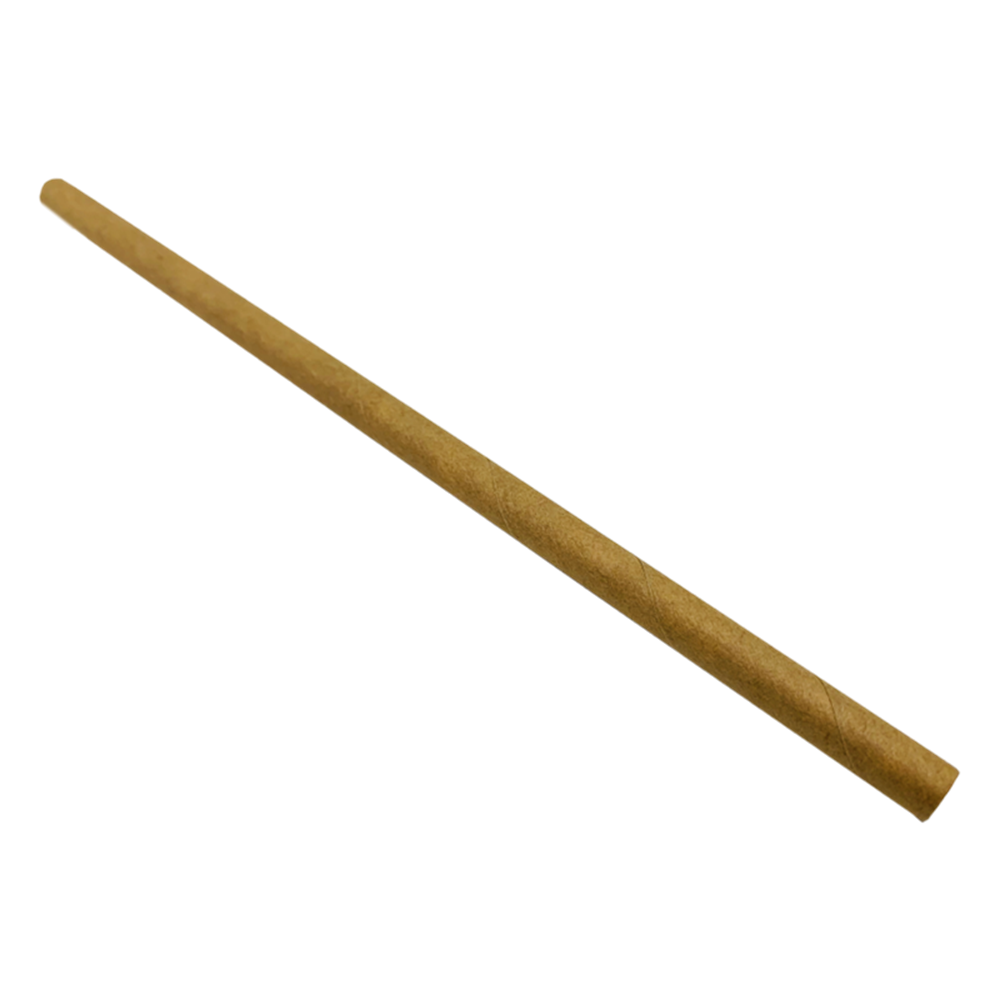 Picture of Paper Straw - Brown - 6 x 150mm (6") 200/Box Picture of Paper Straw - Brown - 6 x 150mm (6") 200/Box