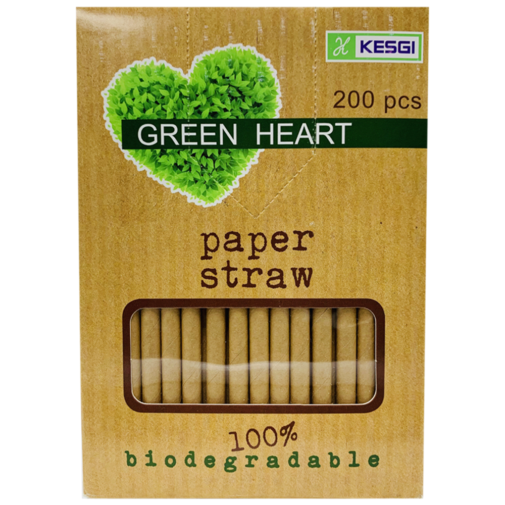 Picture of Paper Straw - Brown - 6 x 200mm (8") 200/Box