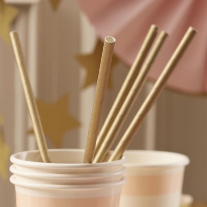 Picture of Paper Straw - Brown - 8 x 150mm (6") 200/Box