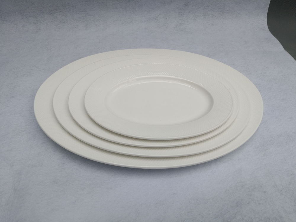 Picture of Diamond Oval Plates - 10.25" Picture of Diamond Oval Plates - 10.25"