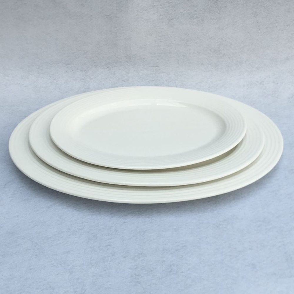 Picture of Ripple Oval Plates - 10" Picture of Ripple Oval Plates - 10"