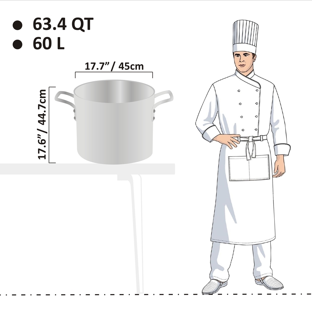 Picture of 60L Standard Weight Stock Pot - 5mm Picture of 60L Standard Weight Stock Pot - 5mm