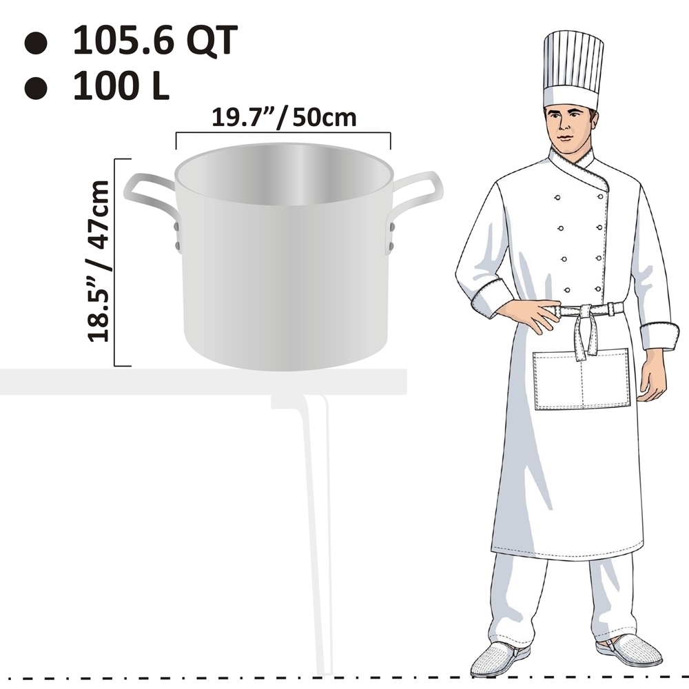 Picture of 100L Heavy Weight Stock Pot - 7mm