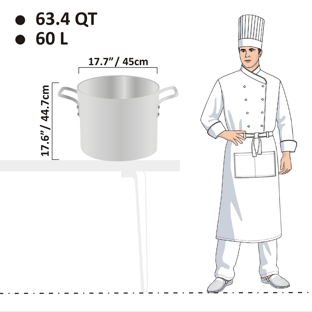 Picture of 60L Heavy Weight Stock Pot - 7mm Picture of 60L Heavy Weight Stock Pot - 7mm
