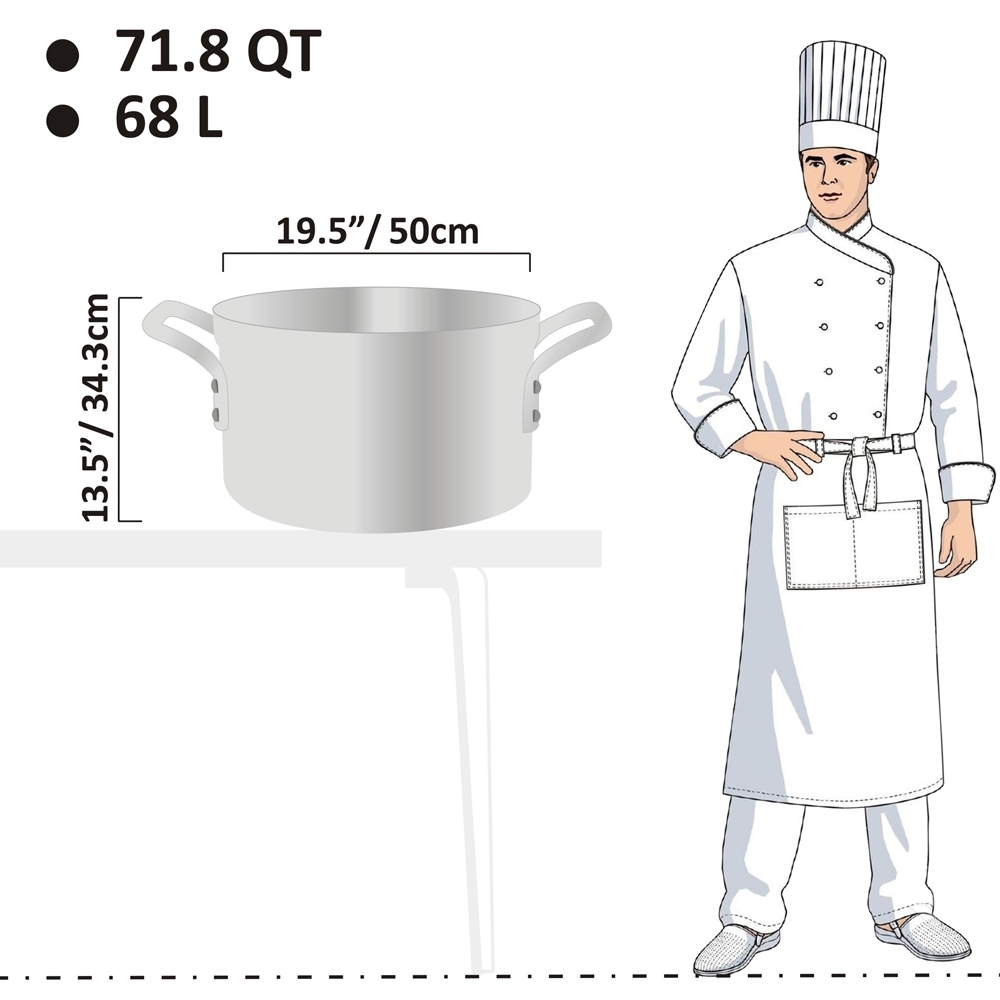 Picture of 68L Standard Weight Sauce Pot - 5mm