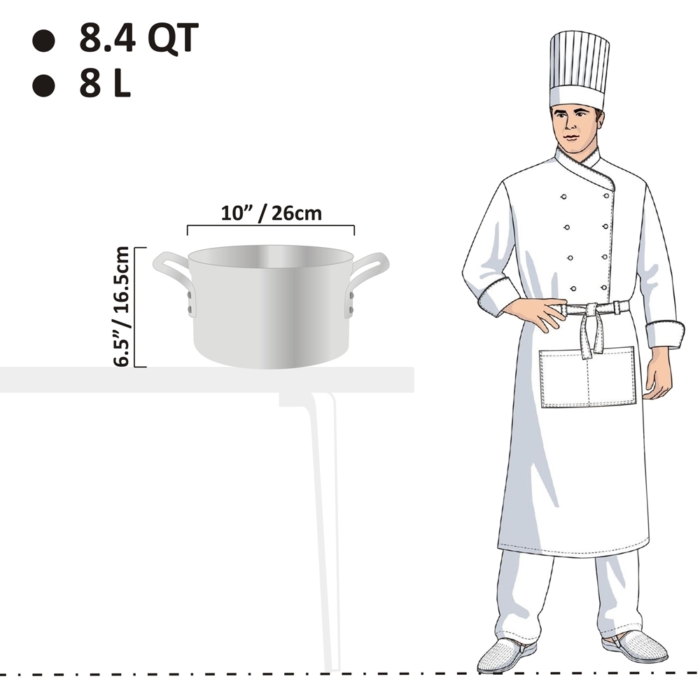 Picture of 8L Heavy Weight Sauce Pot - 6mm Picture of 8L Heavy Weight Sauce Pot - 6mm