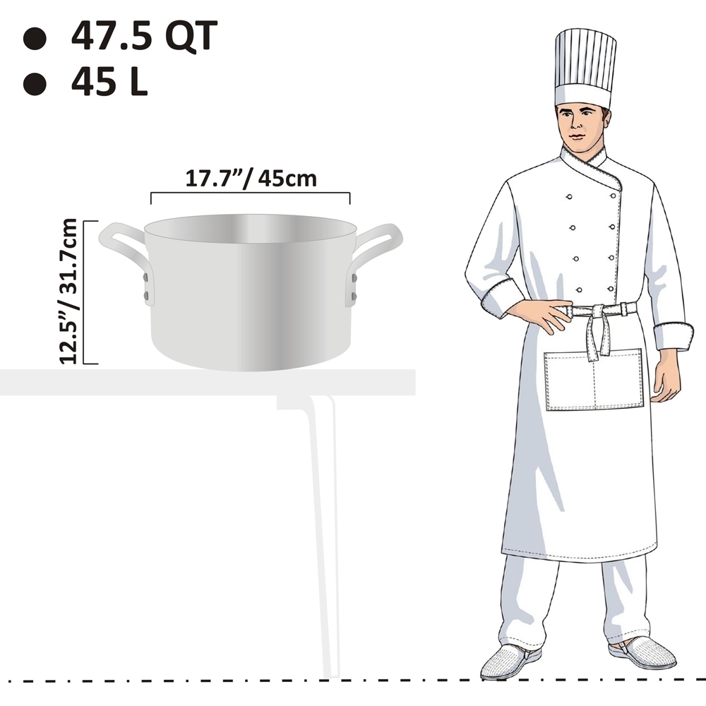 Picture of 45L Heavy Weight Sauce Pot - 6mm Picture of 45L Heavy Weight Sauce Pot - 6mm