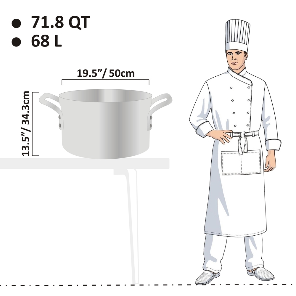 Picture of 68L Heavy Weight Sauce Pot - 7mm Picture of 68L Heavy Weight Sauce Pot - 7mm