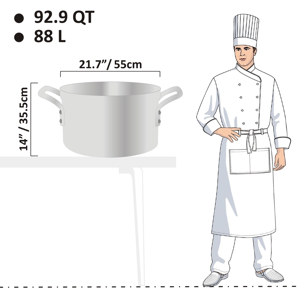 Picture of 88L Heavy Weight Sauce Pot - 7mm Picture of 88L Heavy Weight Sauce Pot - 7mm