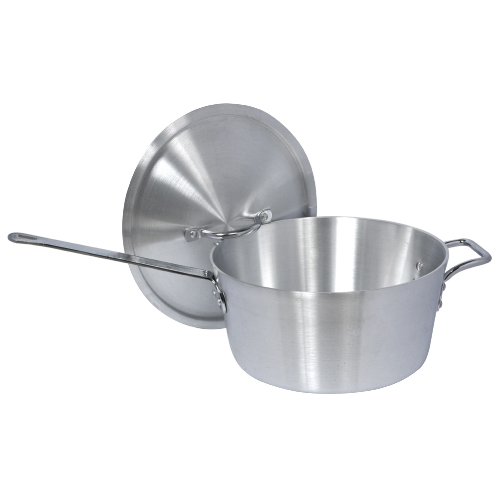 Picture of 8.5L Standard Weight Tapered Sauce Pan with Helper Handle 3.5mm