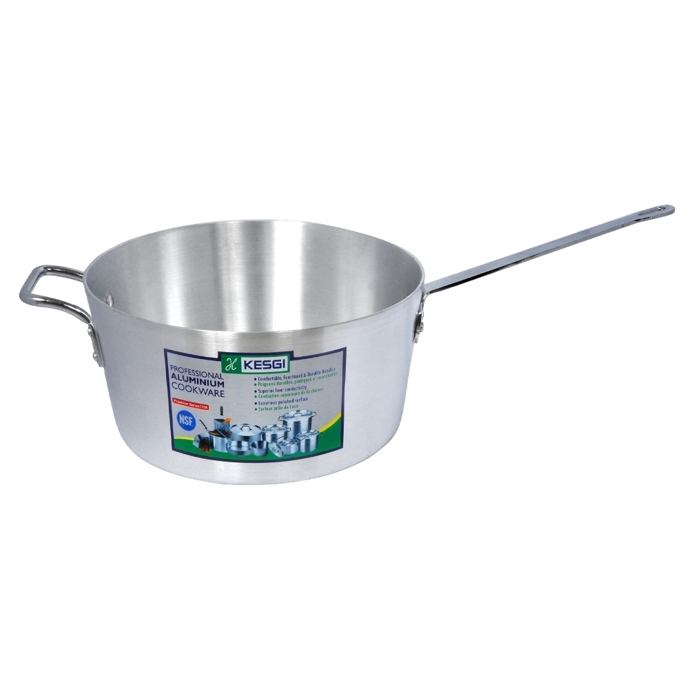 Picture of 9.7L Heavy Weight Tapered Sauce Pan without Lid with Helper Handle - 6mm
