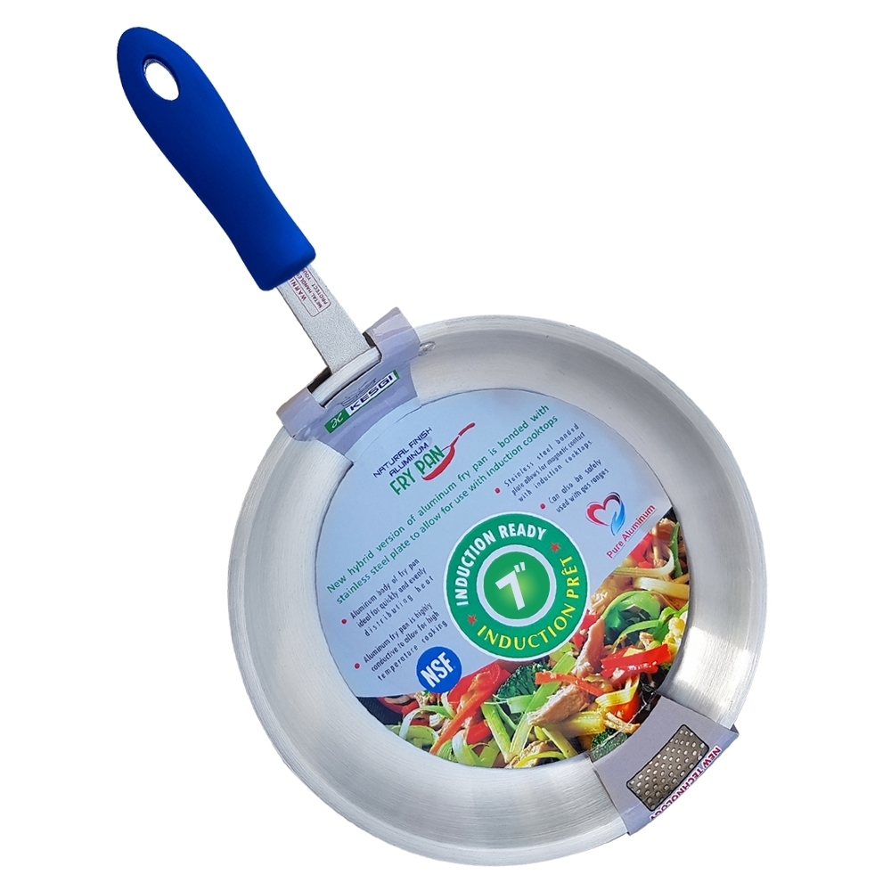 Picture of 7" Natural Finish Induction Ready Fry Pan with Removable Sleeve - 3.5mm