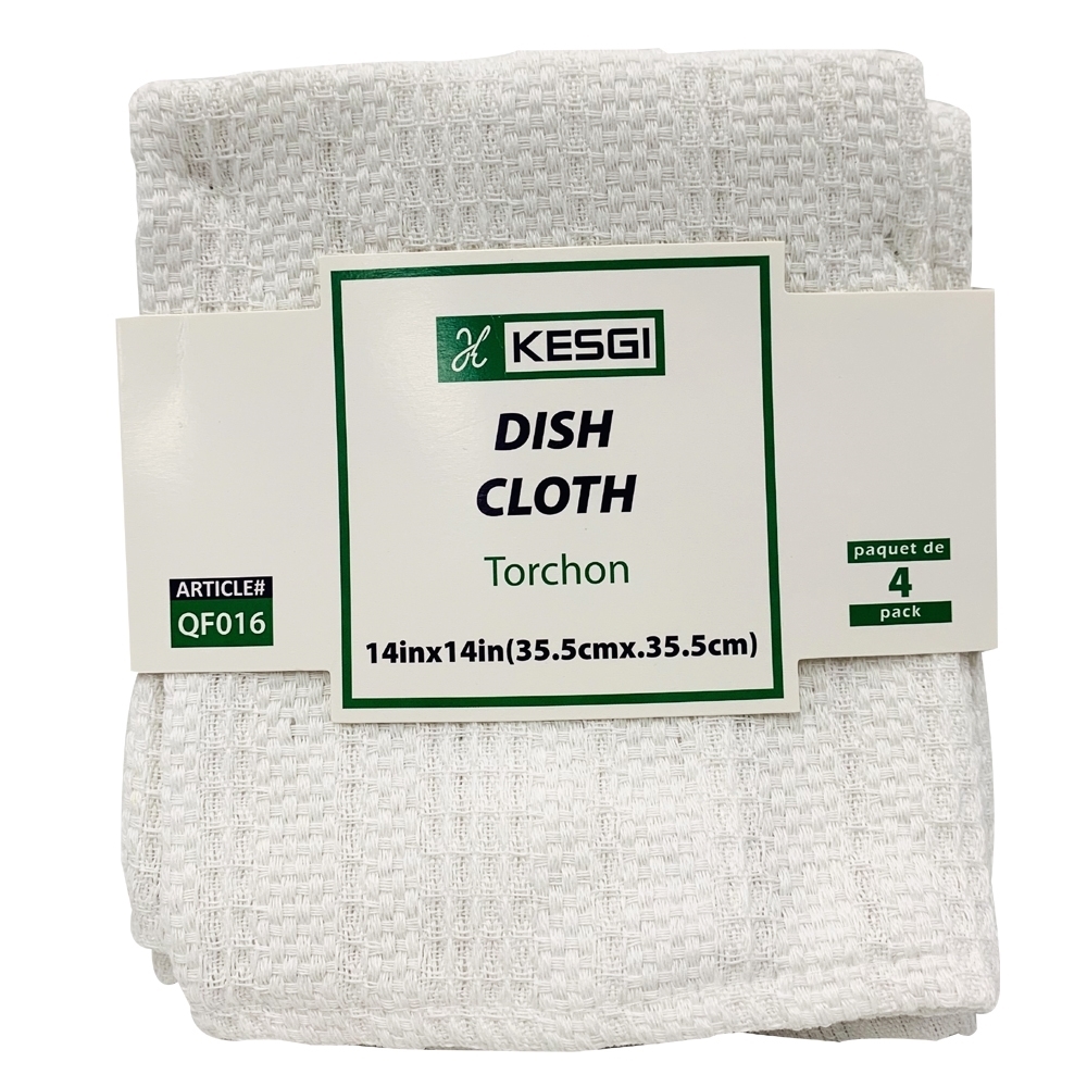 Picture of Dish Cloth White - 14" x 14" (4/pk)