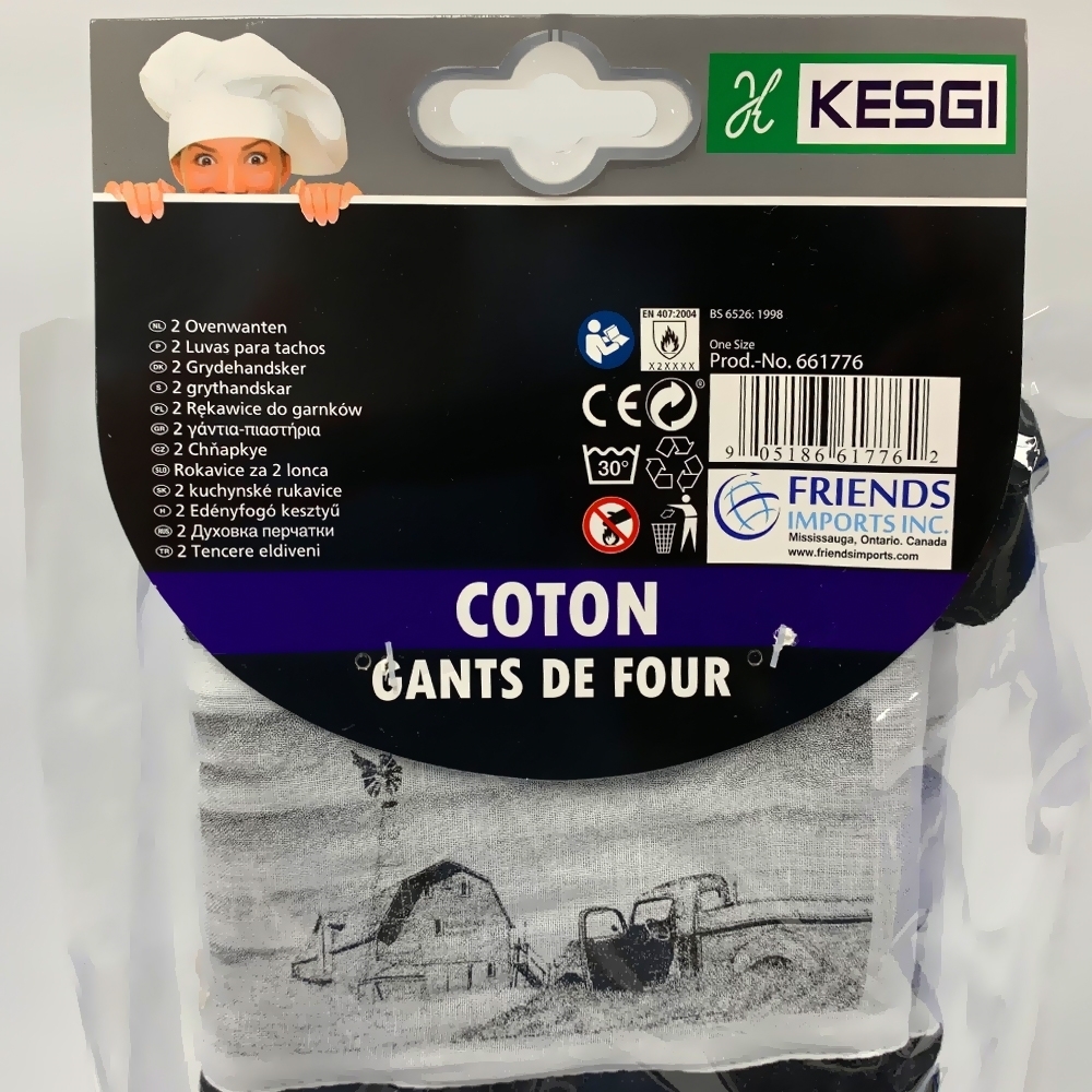 Picture of Oven Mitt Cotton  - Windmill
