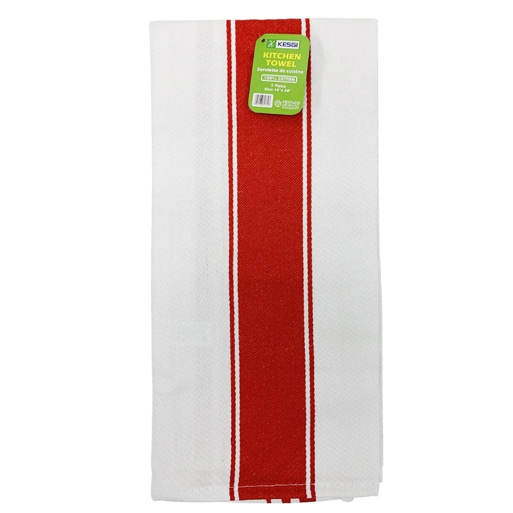 Wholesale Red Stripe Kitchen Towel