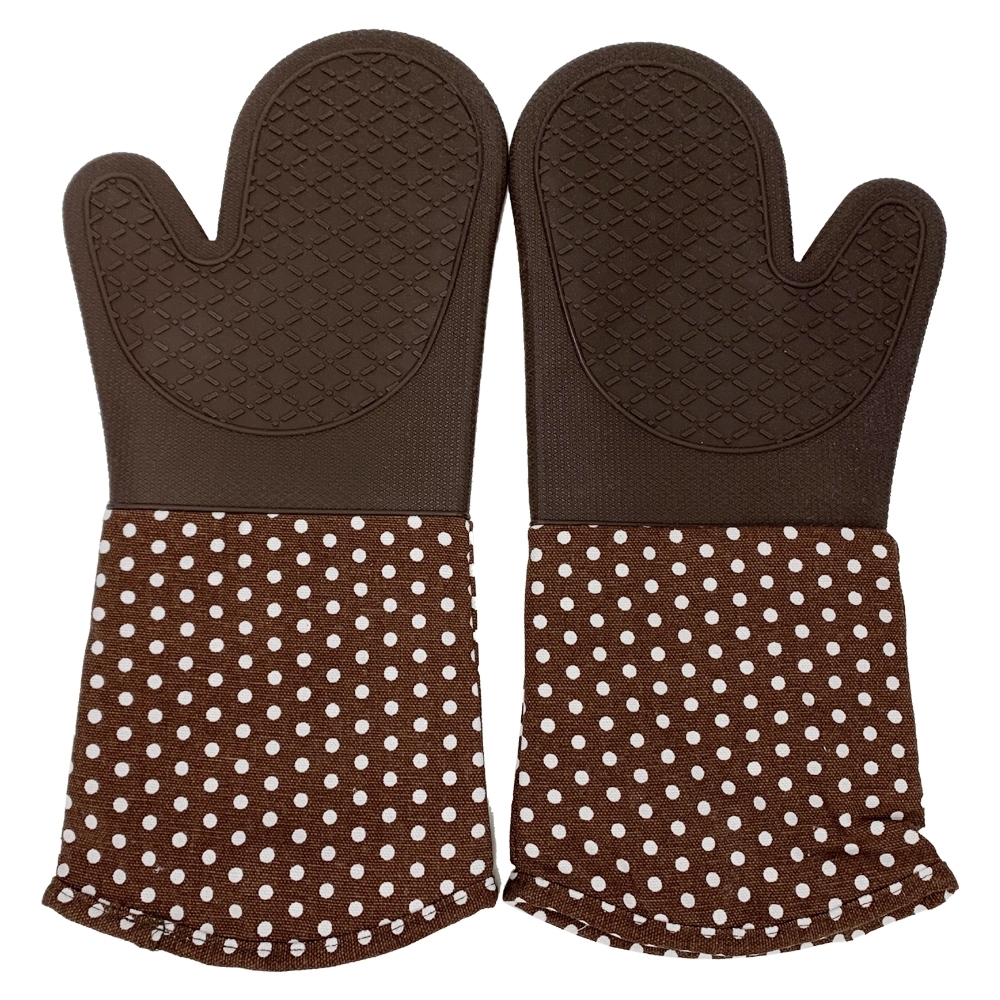 Your store. Oven Mitt Silicone Brown (1 pair)