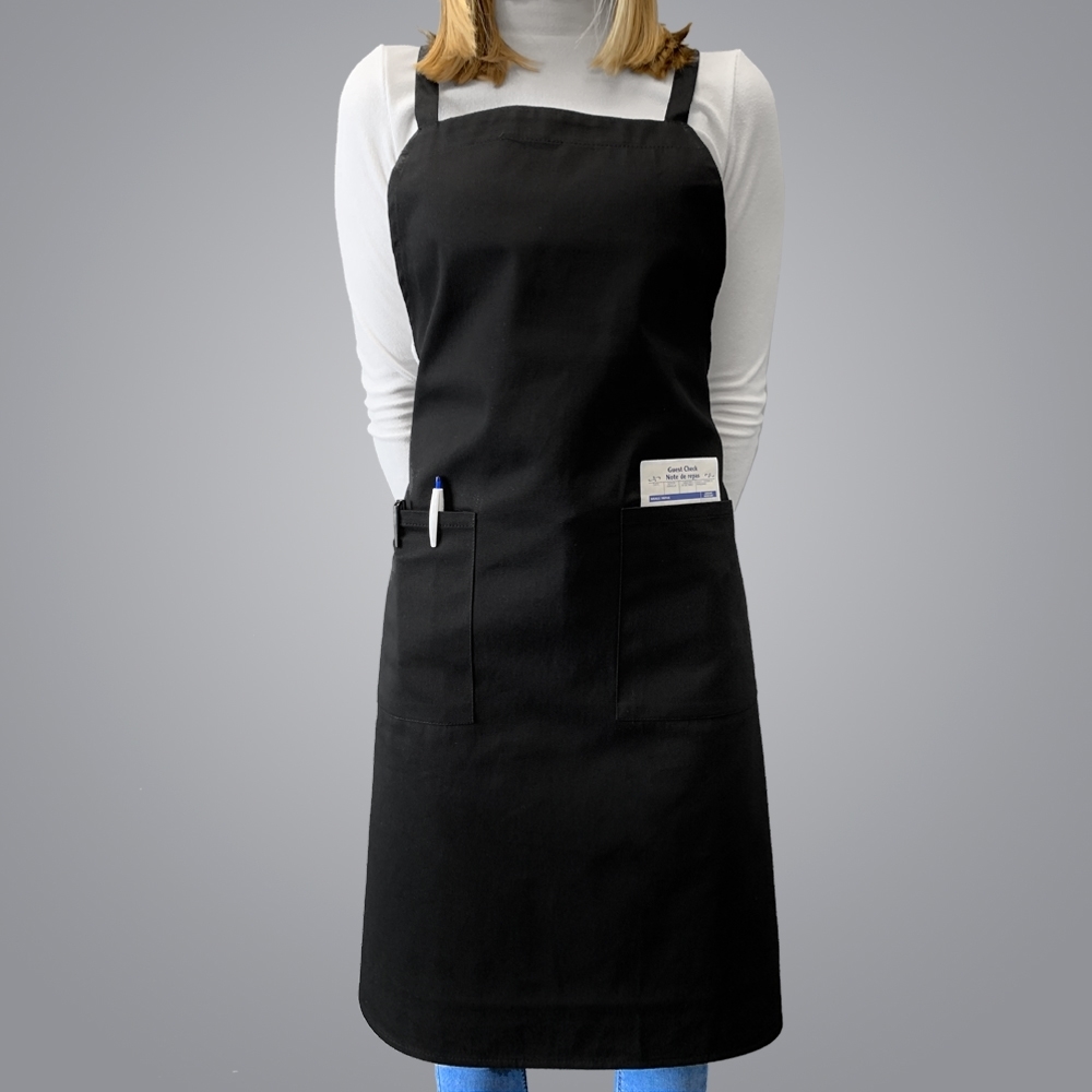 Picture of Full Body Apron with 2 Pockets - Black