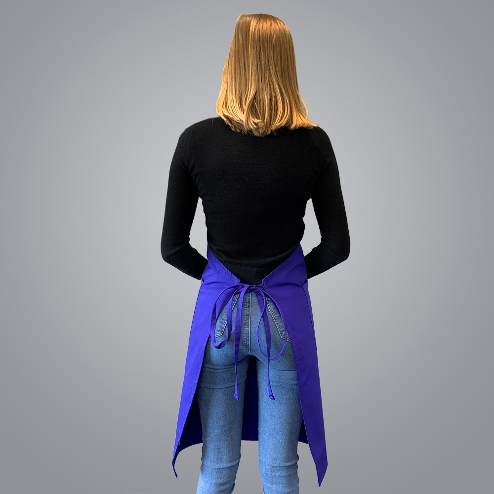 Picture of Full Body Apron with 2 Pockets - Blue