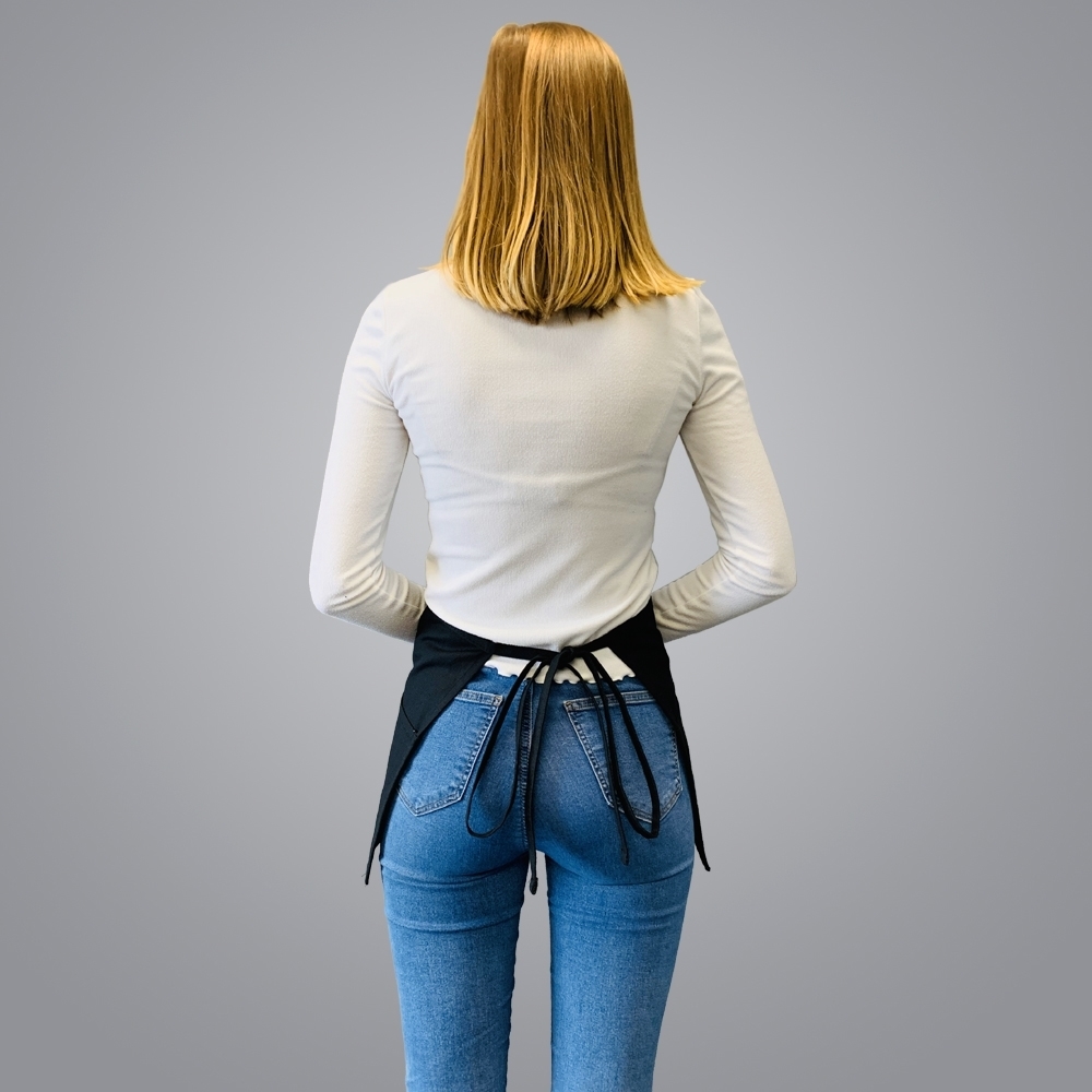 Picture of Waist Apron with 3 Pockets - Black