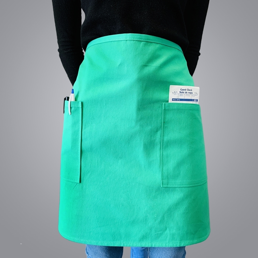 Picture of Half Body Apron with 2 Pockets - Green