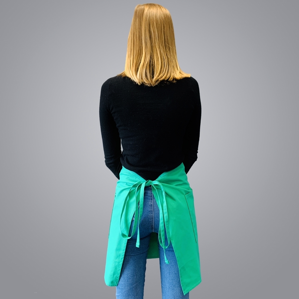 Picture of Half Body Apron with 2 Pockets - Green