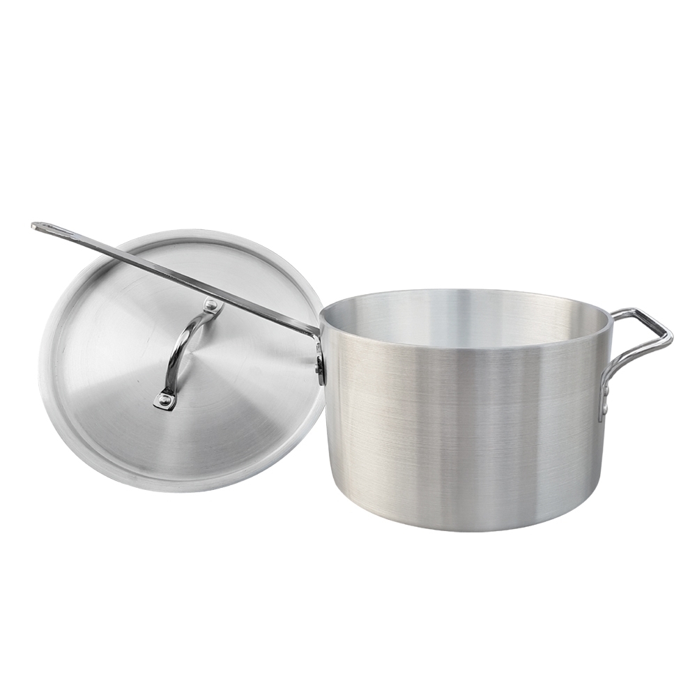 Picture of 11L Standard Weight Straight Sides Sauce Pan with Helper Handle - 3.5mm